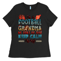 Black i'm a american football grandma we don't do that k Ladies Tee - Jasminsmagicworld