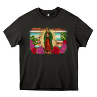 Asphalt western our lady of guadalupe Heavy Core Tee - JahusDesignShop
