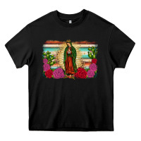 Black western our lady of guadalupe Heavy Core Tee - JahusDesignShop