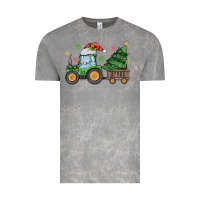 Cloud Rock christmas tractor Vintage Tee - MaliasSmallBusiness