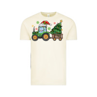 Vintage Arctic christmas tractor Vintage Tee - MaliasSmallBusiness