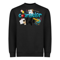 Black Counselor Life Heavyweight Sweatshirt - LillyAllenDesigns