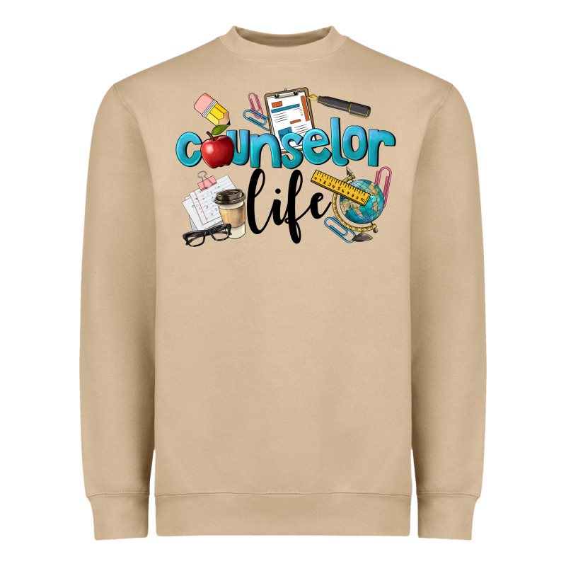 Counselor Life Heavyweight Sweatshirt by LillyAllenDesigns | Teevron