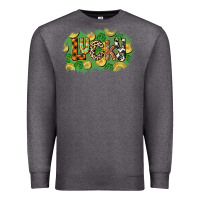 Charcoal Heather Western lucky St. Patrick's Day Premium Sweatshirt - CowGirlArtShop