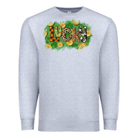 Heather Grey Western lucky St. Patrick's Day Premium Sweatshirt - CowGirlArtShop