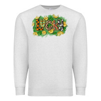Oatmeal Heather Western lucky St. Patrick's Day Premium Sweatshirt - CowGirlArtShop