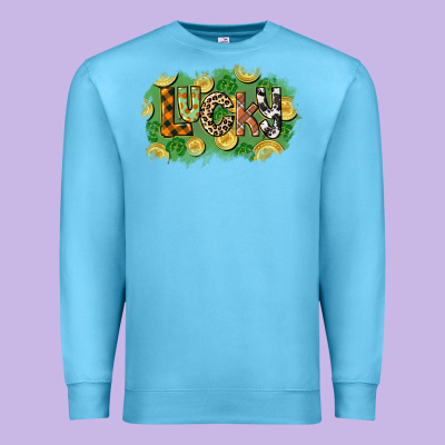 Western Lucky St. Patrick's Day Premium Sweatshirt Designed By Cowgirlartshop