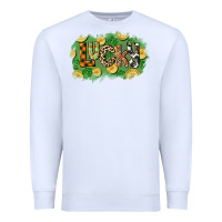 White Western lucky St. Patrick's Day Premium Sweatshirt - CowGirlArtShop