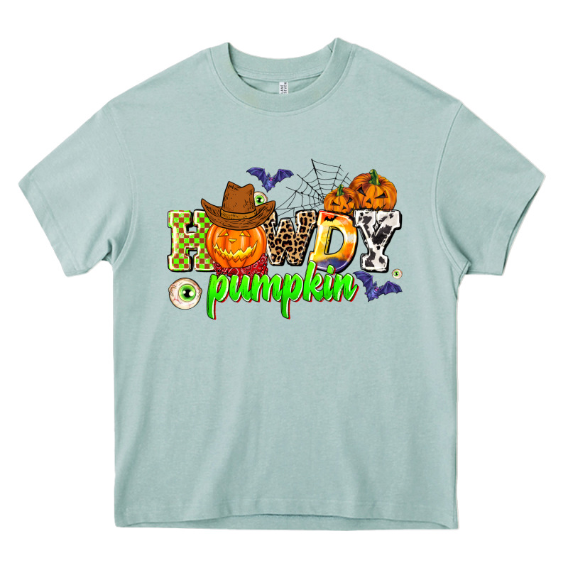 Howdy Halloween Pumpkins Heavy Core Tee by AdoDesignShop | Teevron