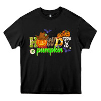 Black howdy halloween pumpkins Heavy Core Tee - AdoDesignShop