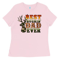 Bubblegum Pink best buckin' dad ever Ladies Tee - Artiststas