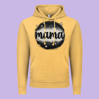 Leopard Mama Vintage Hoodie Designed By Maliassmallbusiness