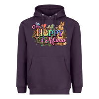 Plum One hoppy mama easter day Heavyweight Hoodie - HowdyJamesFarm
