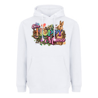 White One hoppy mama easter day Heavyweight Hoodie - HowdyJamesFarm