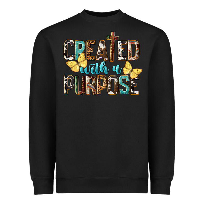 Created With A Purpose Heavyweight Sweatshirt by LillyAllenDesigns | Teevron