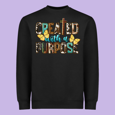 Created With A Purpose Heavyweight Sweatshirt Designed By Lillyallendesigns