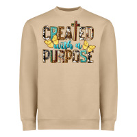 Mushroom Created With A Purpose Heavyweight Sweatshirt - LillyAllenDesigns