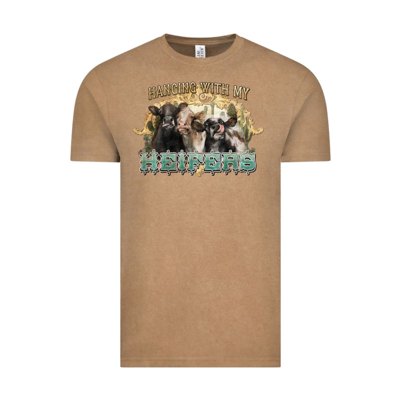 Hanging With My Heifers Vintage Tee by NancyCooperArtShop | Teevron