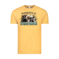 Vintage Mustard hanging with my heifers Vintage Tee - NancyCooperArtShop