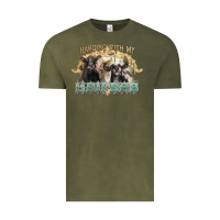 Vintage Olive hanging with my heifers Vintage Tee - NancyCooperArtShop