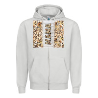 Dove Grey mother's day mama leopard tumbler tbs Zipper Hoodie - TumblerDesignByShophia