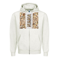 Oatmeal Heather mother's day mama leopard tumbler tbs Zipper Hoodie - TumblerDesignByShophia