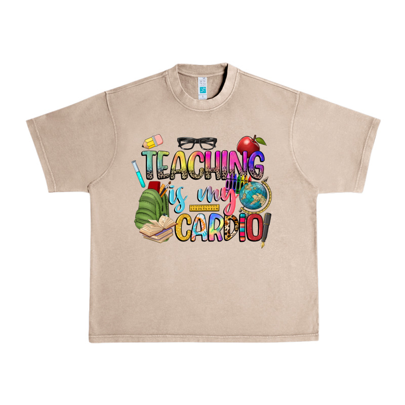 Teaching Is My Cardio Urban Heavy Tee by NancyCooperArtShop | Teevron