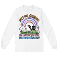 White buy me animals and tell me you hate the government Long Sleeve Tee - LillyAllenDesigns