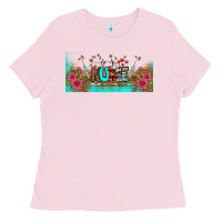 Bubblegum Pink western nurse libbey glass Ladies Tee - BundleAndBundleShop