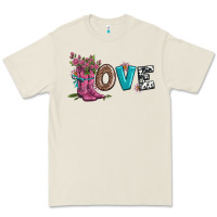 Bone valentines day love and boots Premium Tee - AdoDesignShop
