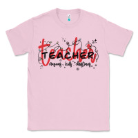 Bubblegum Pink christmas teacher Classic Tee - MaliasSmallBusiness