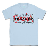 Dusty Blue christmas teacher Classic Tee - MaliasSmallBusiness