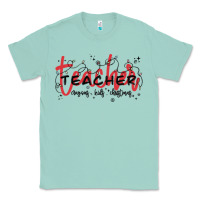 Seafoam christmas teacher Classic Tee - MaliasSmallBusiness