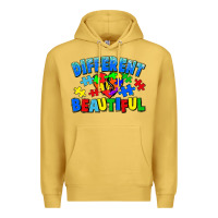 Antique Gold Different is beautiful Autism Premium Hoodie - CowGirlArtShop