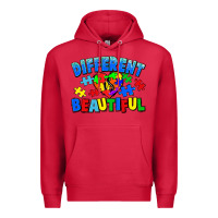 Cardinal Different is beautiful Autism Premium Hoodie - CowGirlArtShop
