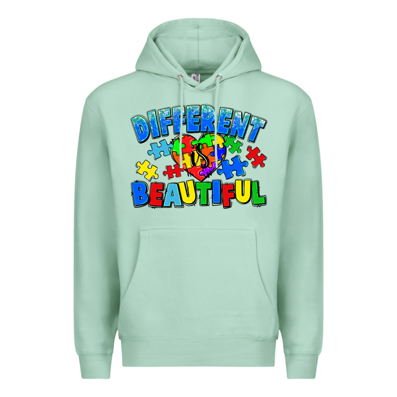 Different Is Beautiful Autism Premium Hoodie by CowGirlArtShop | Teevron