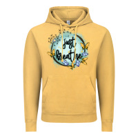 Vintage Mustard just breathe Vintage Hoodie - MaliasSmallBusiness