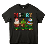 Asphalt merry christmas with cupcakes Heavy Core Tee - AdoDesignShop