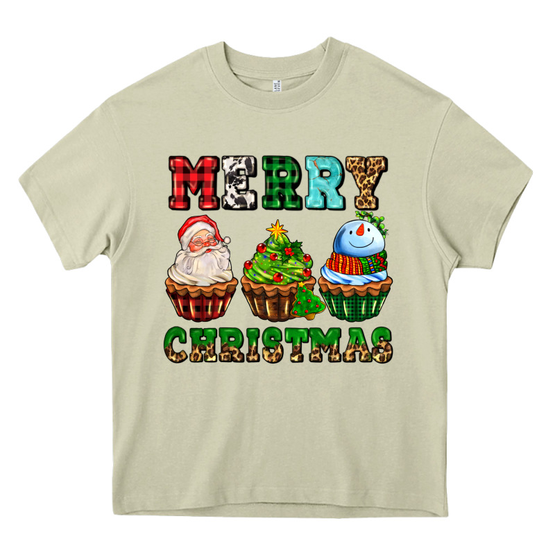 Merry Christmas With Cupcakes Heavy Core Tee by AdoDesignShop | Teevron