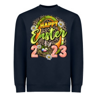 Navy Happy Easter 2023 Heavyweight Sweatshirt - LillyAllenDesigns