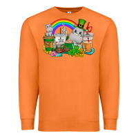 Carrot St. Patrick's Hippopotamus coffee cups Premium Sweatshirt - CowGirlArtShop