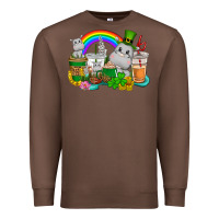 St. Patrick's Hippopotamus Coffee Cups Premium Sweatshirt | Teevron