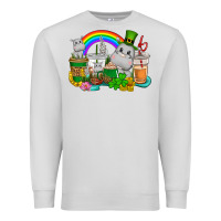 Dove Grey St. Patrick's Hippopotamus coffee cups Premium Sweatshirt - CowGirlArtShop