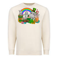 Sandshell St. Patrick's Hippopotamus coffee cups Premium Sweatshirt - CowGirlArtShop