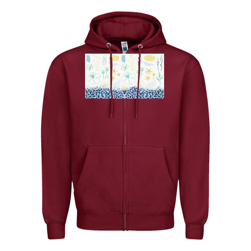 Doodle Flowers Sippy Cup Tbs Zipper Hoodie by TumblerDesignByShophia | Teevron