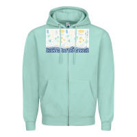 Seafoam doodle flowers sippy cup tbs Zipper Hoodie - TumblerDesignByShophia