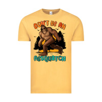 Vintage Mustard dont be an assquatch Vintage Tee - MaliasSmallBusiness