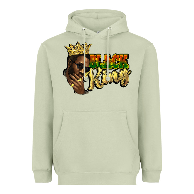Black King Heavyweight Hoodie by HowdyJamesFarm | Teevron