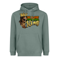 Sage Black king Heavyweight Hoodie - HowdyJamesFarm