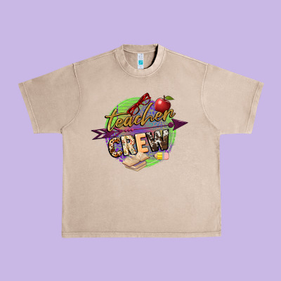 Teacher Crew Urban Heavy Tee Designed By Nancycooperartshop